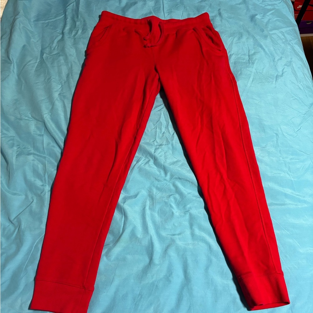 Fashion Nova Bold Red Lightweight Joggers